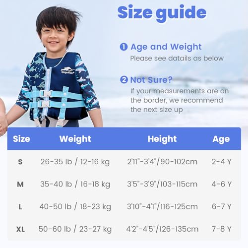 Gogokids Toddler Swim Vest, Kids Floaties – Boys & Girls Buoyancy Jacket, Swimming Aid for Pool & Beach, Fits 2-8 Years / 22-60 lbs - Image 5