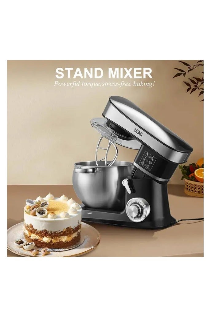 Winning Star 6 Speed Kitchen Stainless Steel Stand Mixer for Baking - Image 2