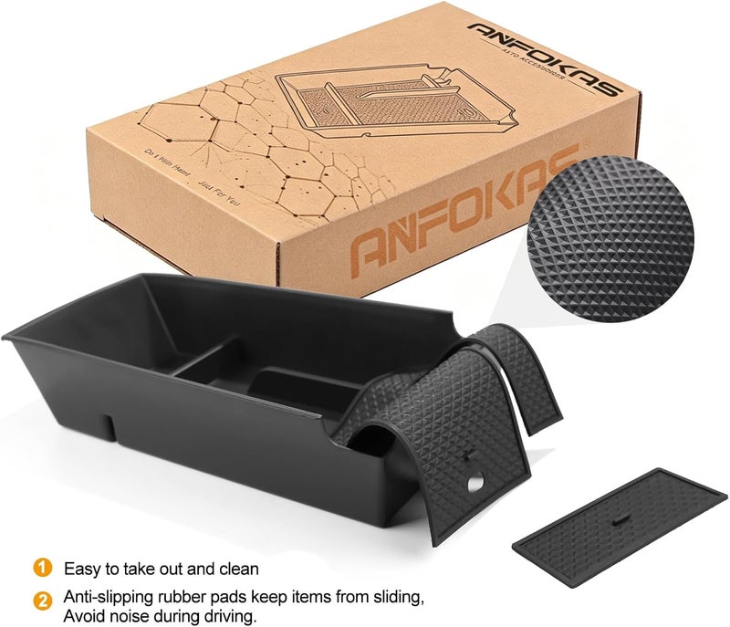 ANFOKAS Compatible with Kia K5 2025 2024 2023 2022 2021 Accessories DL3 GT GT-Line Car Center Console Organizer Armrest Storage Box Organizer Armrest Cover Insert Tray (Not Fit Optima) - Image 5