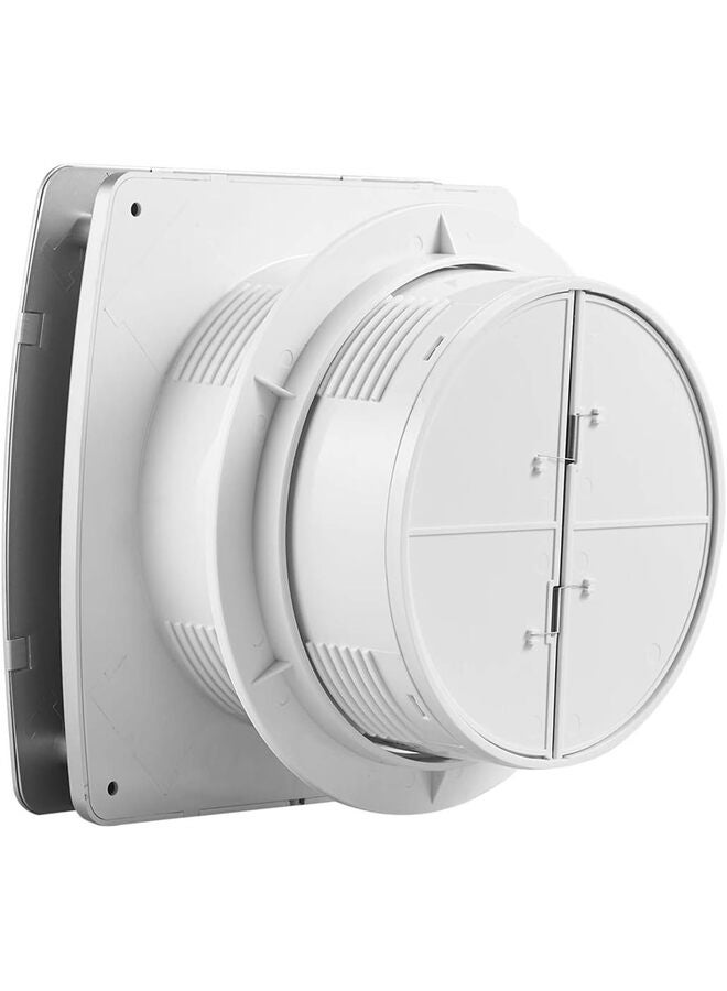 6'' Kitchen and Bathroom Exhaust Fan, Wall Vent Fan With Non-Backflow Check Valve, for Ceiling and Wall Mount (Black, Silver) - Image 2