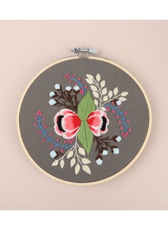 Embroidery Starter Kit Full Range of Stamped Cross Stitch Kits for Beginner Including Embroidery Cloth with Pattern, Embroidery Hoop, Color Threads, Tools Kit