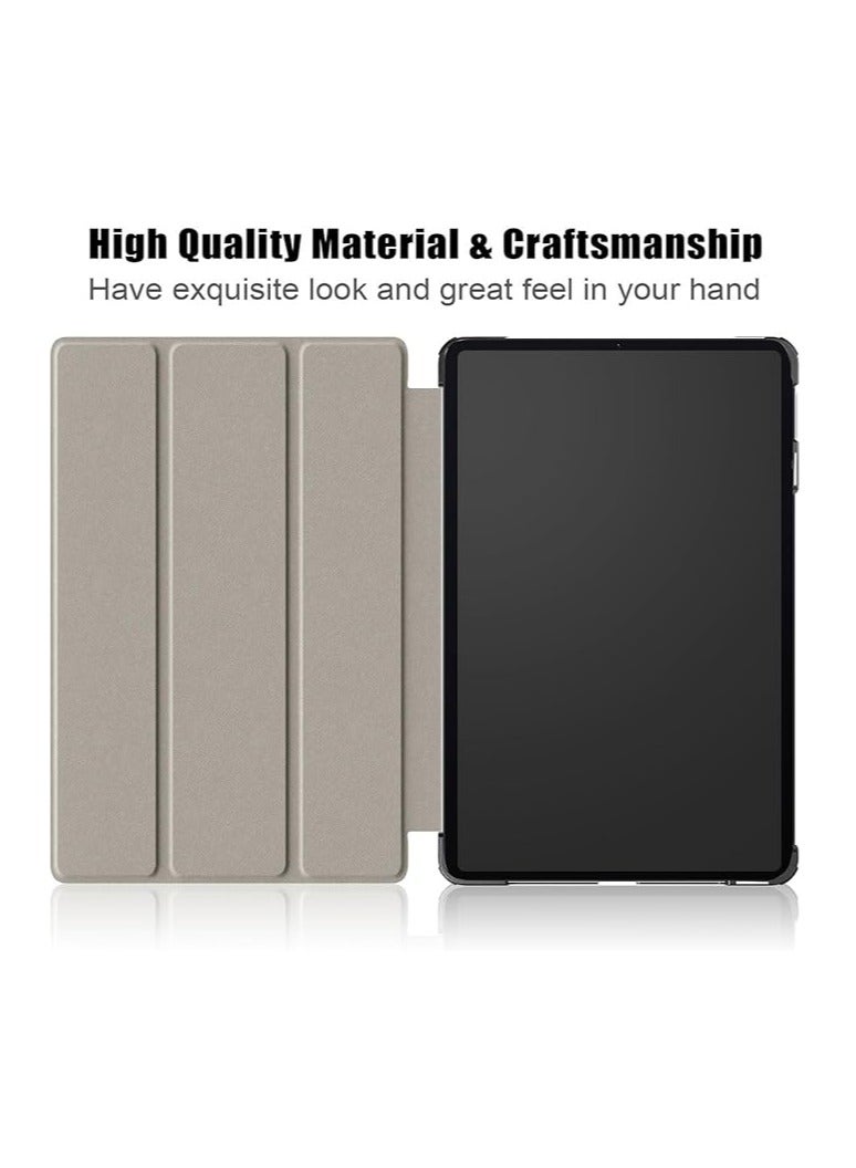 عام غطاء تابلت متوافق مع Xiaomi Mi Pad 6/6 Pro 2023 بحجم 11.2 بوصة، غطاء ذكي طوي ثلاثي، نحيف جداً وخفيف الوزن، مع غطاء خلفي صلب من مادة PC. يوفر إمكانية الطي، مع خاصية النوم/الاستيقاظ التلقائية للتابلت. - Image 3