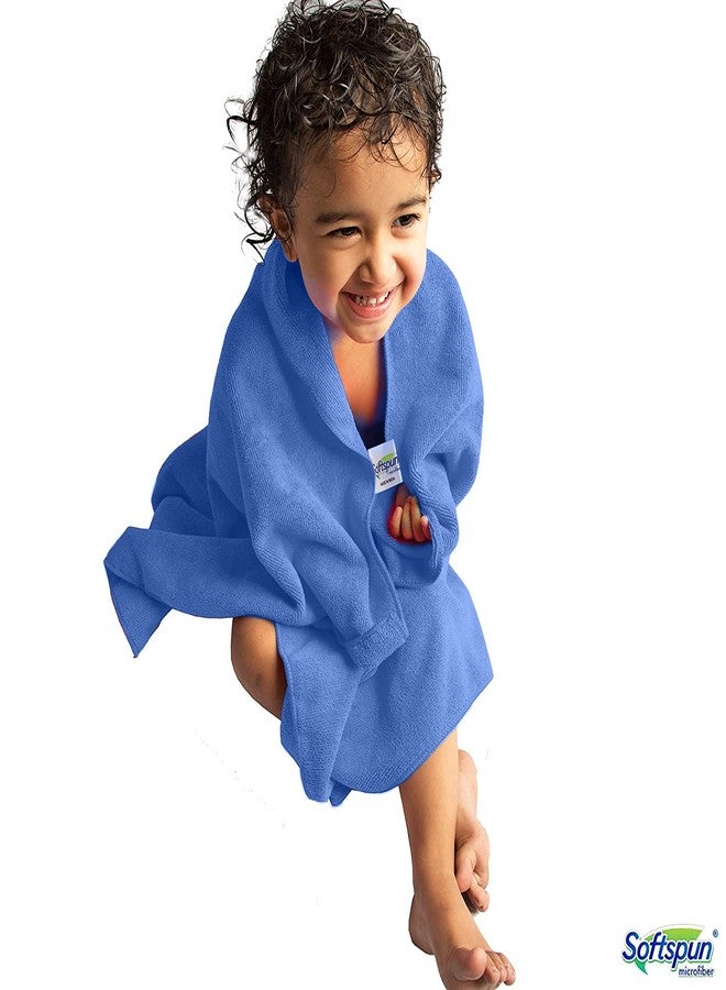 SOFTSPUN Microfiber Baby Hand & Face Wipes 30x30 Cms, 4 Piece Towel Set, 340 GSM (Sky Blue) Super Soft & Silky for Hand, Face and Body - Hypoallergenic Sensitive Skin Wipes & Washcloths. - Image 2