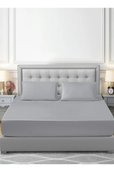 دوناتيلا طقم شرشف سرير 3 قطع مقاس مزدوج يناسب سرير 200×200 سم , مايكروفايبر ناعم , مقاوم للحساسية , مضاد للانكماش , يناسب جميع الفصول