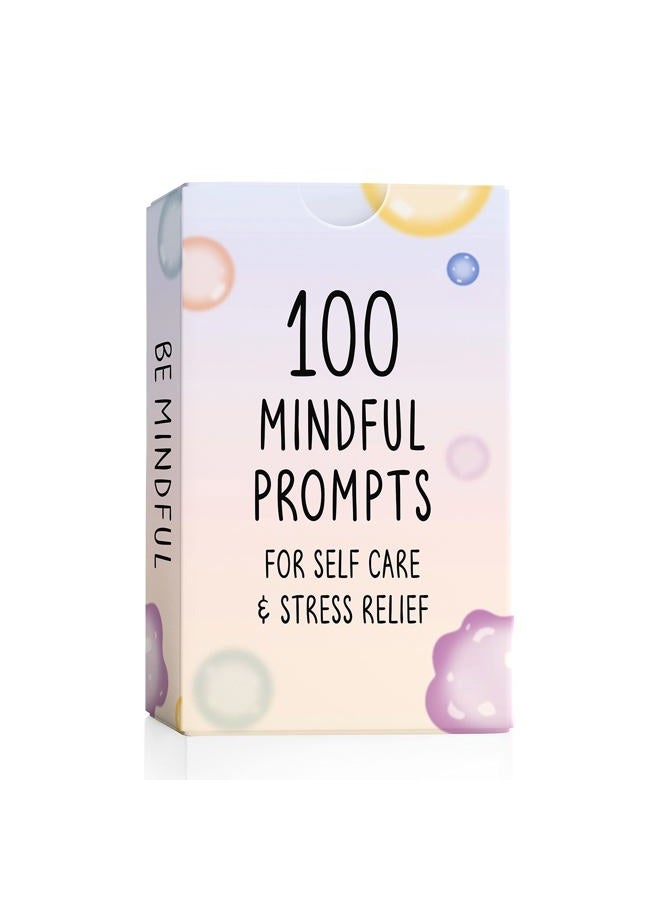 The Idea Space BEST 100 Mindful Prompts for Self Care & Stress Relief | Cards to Reduce Anxiety & Increase Relaxation | Perfect Mindfulness Gift | Beyond Positive Affirmations | Meditations For Kids, Teens, & Adults - Image 1