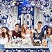Pounira 18th Birthday Decorations for Boys Blue Happy 18th Birthday Decorations for Men 18 Year Old Boy Birthday Door Banner 18th Bday Party Tablecloth Foil Backdrop Star Balloons Decor for 18th Girls Boys - Image 4