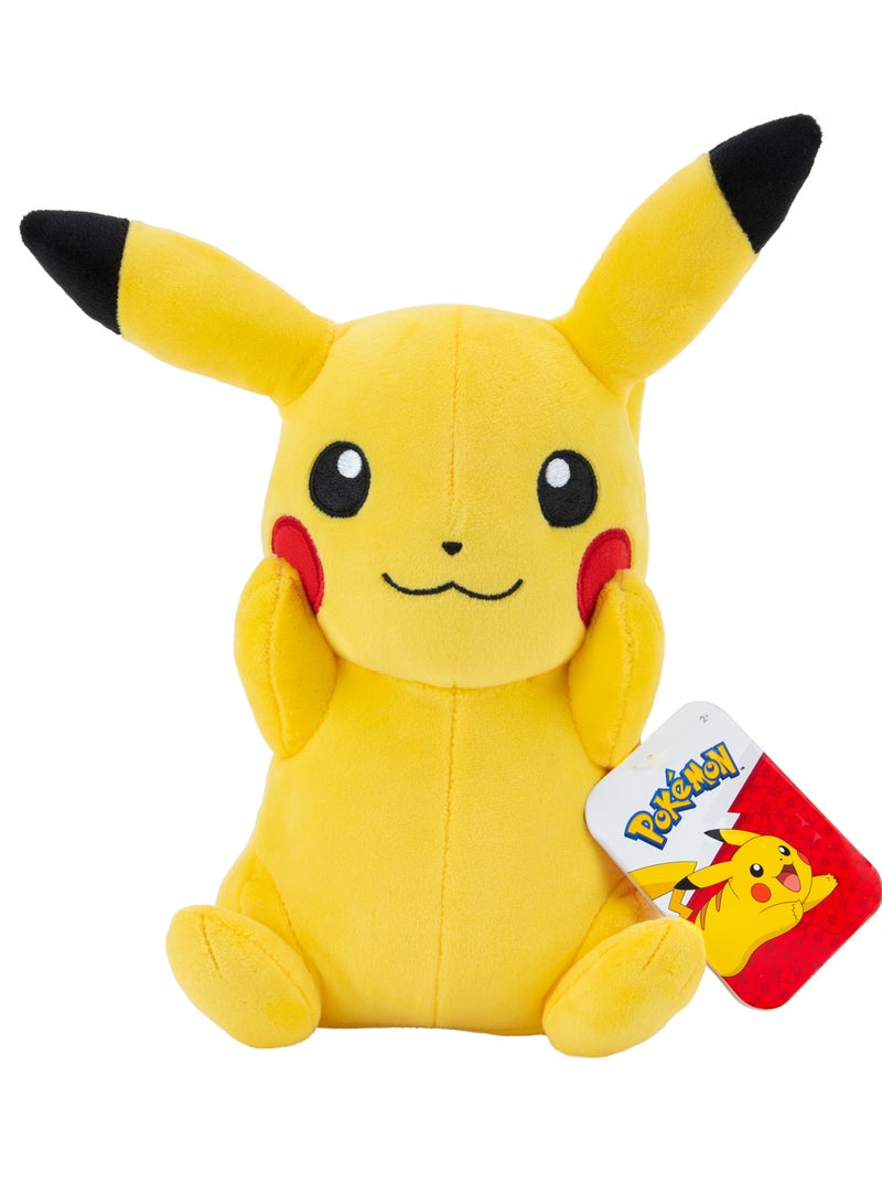 Pokemon Plush 8-Inches, Assorted 1 Piece (Style & Color May Vary) | Charmander, Bonsly, Fidough, Vaporeon & Pikachu | Collectible Plush Toy | Soft Toy | Gift for Kids and Adults - Image 2