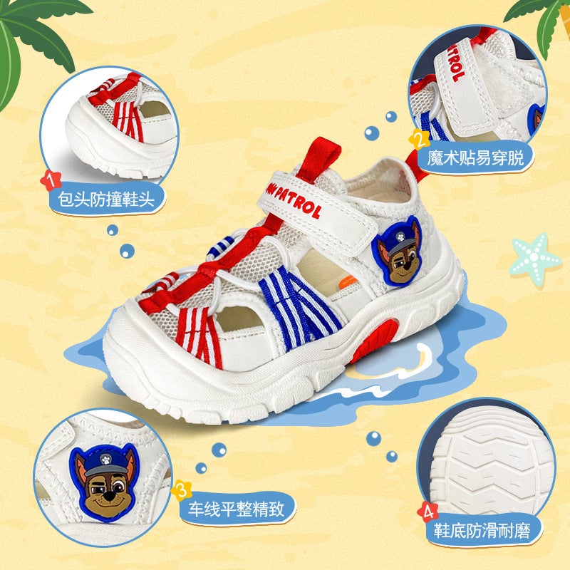 Wang Wang Team Children'S Shoes Boys Summer Sandals Children'S Non-Slip Beach Shoes Hollow Breathable Outdoor Sneaker - Image 5