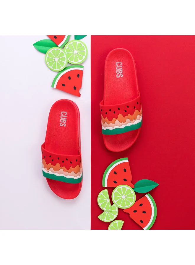 CUBS Fun and comfy slides for kids by Cubs! Lightweight, eco-friendly PVC, easy to wash, and anti-slip soles for safe everyday wear.