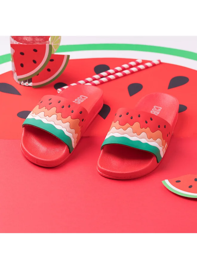 CUBS Fun and comfy slides for kids by Cubs! Lightweight, eco-friendly PVC, easy to wash, and anti-slip soles for safe everyday wear.