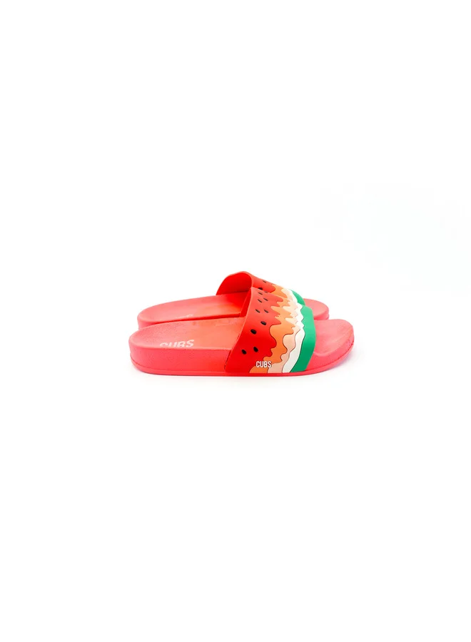CUBS Fun and comfy slides for kids by Cubs! Lightweight, eco-friendly PVC, easy to wash, and anti-slip soles for safe everyday wear.