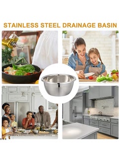 HEVASNEK HEVASNEK Stainless Steel Mixing Bowl AllPurpose Prep Bowl for Cooking Baking Meal Prep Versatile Kitchen Essential for Stirring Mixing Whisking More  - Image 4