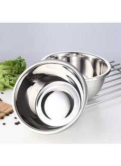 HEVASNEK HEVASNEK Stainless Steel Mixing Bowl AllPurpose Prep Bowl for Cooking Baking Meal Prep Versatile Kitchen Essential for Stirring Mixing Whisking More  - Image 3