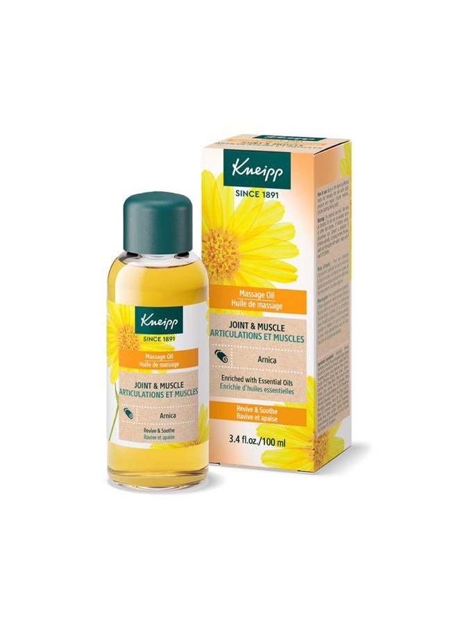 Kneipp Joint & Muscle Arnica Massage Oil - 3.4 fl oz - Good for Achy Joints & Sore Muscles - Vegan - Image 1