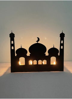 SUCITY Iron Candle Holder Ornaments, Tabletop Decoration Ornaments, Ramadan Eid Family Party Decorations 