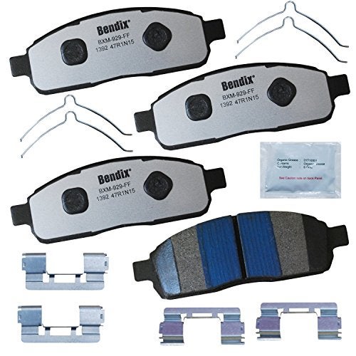 Bendix Fleet Metlok MKD1392FM Semi-Metallic Front Brake Pads for Lincoln Mark LT 2008-2006 - Image 1