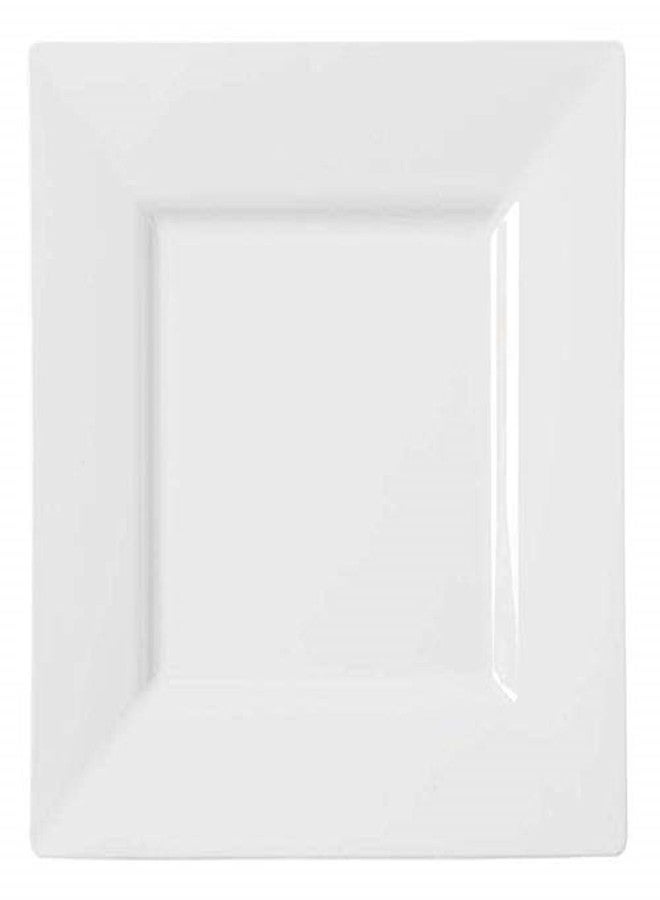 kaya Square White Plastic Cake Plates (6.5") - Pack of 10 - Elegant & Sturdy Dinnerware for Weddings, Birthdays & Home Use - Image 1
