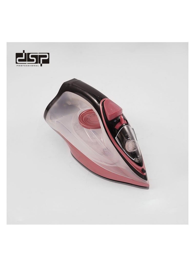 DSP dsp steam iron, steam iron portable, steam spray iron, 2200W with Ceramic-Coated Soleplate, 275ml Water Tank, Powerful Steam Burst, Self-Cleaning, KD1096 - Image 3