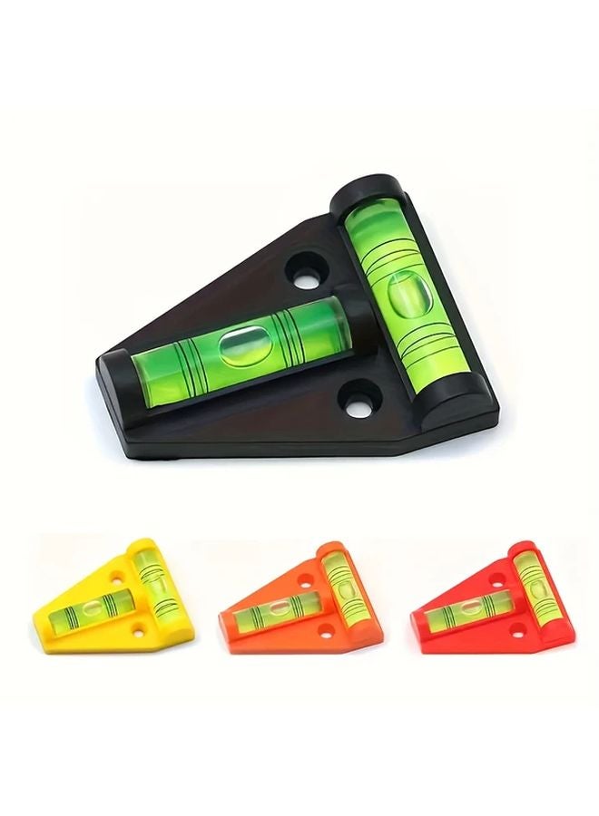 4pcs T Shaped Horizontal Bubble Level Set Color Mixing High Precision Acrylic Leveling Tool - Image 1
