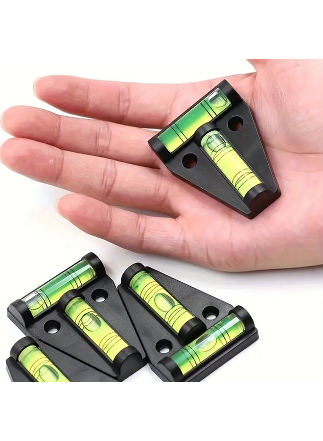 4pcs T Shaped Horizontal Bubble Level Set Color Mixing High Precision Acrylic Leveling Tool - Image 4