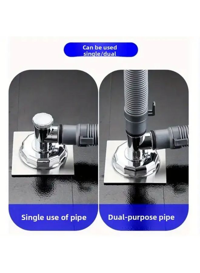 Heavy Duty Anti Overflow Deodorizing Drain Joint Three Links Color Washing Machine Floor Drain - Image 4