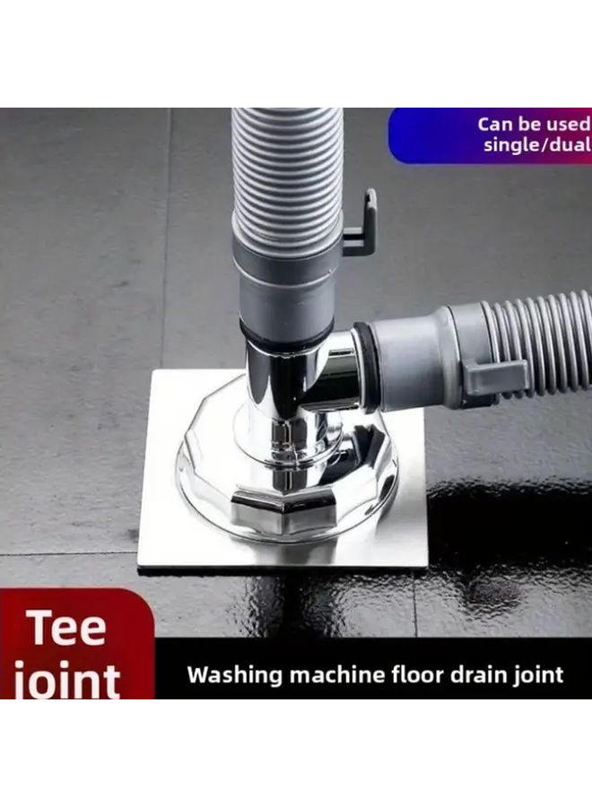 Heavy Duty Anti Overflow Deodorizing Drain Joint Three Links Color Washing Machine Floor Drain - Image 2