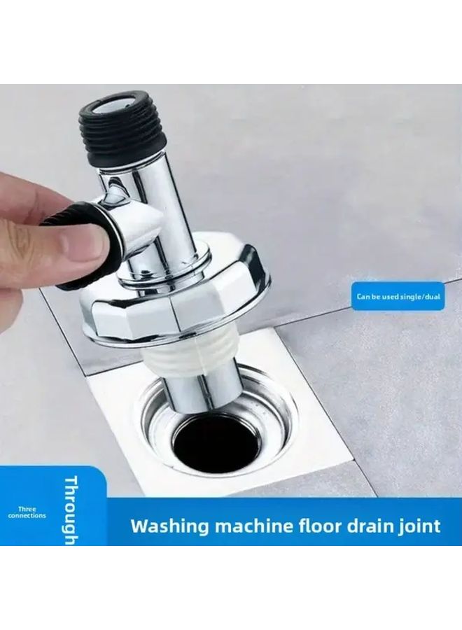 Heavy Duty Anti Overflow Deodorizing Drain Joint Three Links Color Washing Machine Floor Drain - Image 1
