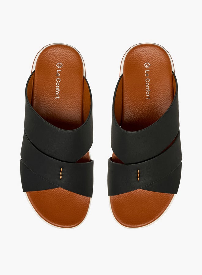 Le Confort صنادل رجال بتصميم حزام متقاطع مريحة - Image 2