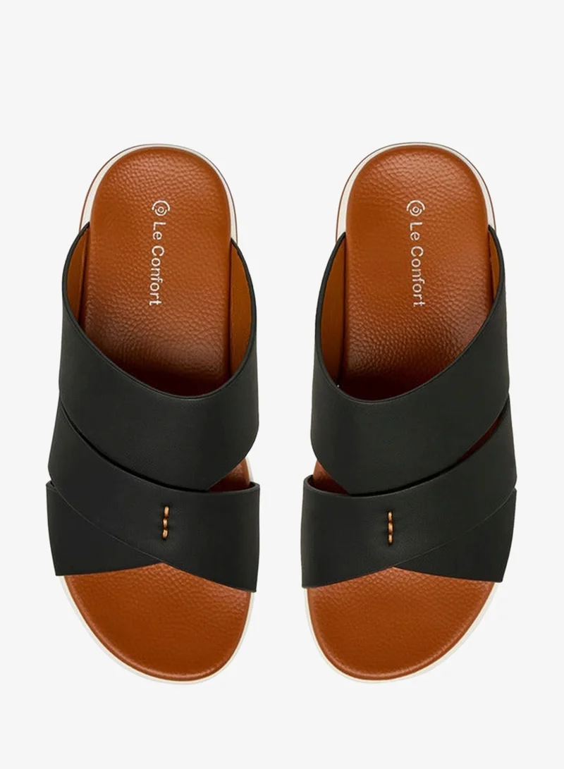 Le Confort Men Cross Strap Comfort Sandals