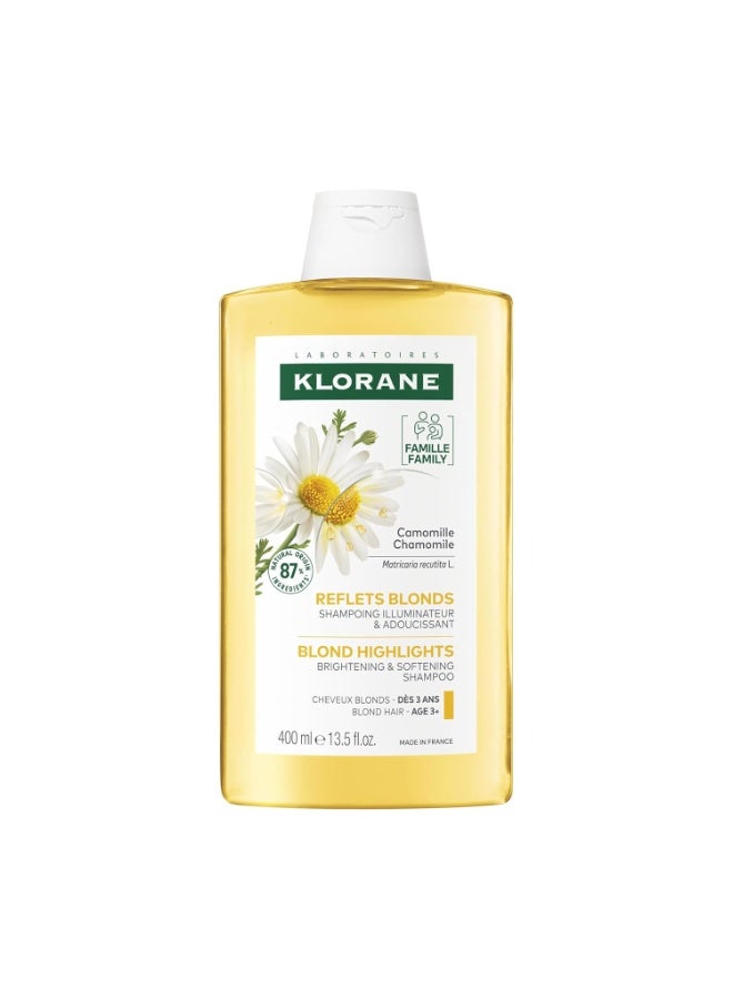 Klorane Blond Highlights Shampoo with Chamomile for Women 13.5 oz Shampoo, White