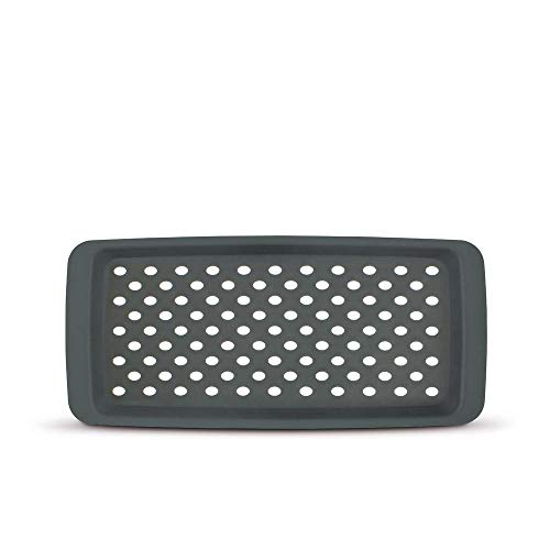 Freelance Anti Slip Serving Tray - 33 x 15 cm - Grey - Non-Slip Rubber Surface, Break-Resistant - Versatile Anti Skid PP Plastic Kitchen & Dining/Coffee Table Trays for Breakfast/Food/Tea - Image 1