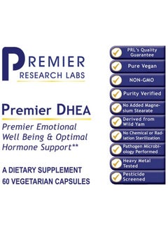 Dhea Contains Dhea Extracted From Wild Yam Supports Healthy Aging  Hormone Levels Pure Vegan  Nongmo Dietary Supplement 60 Plantsource Capsules - pzsku/Z2C487AC9EA49802C1BFFZ/45/_/1695146260/954cfe79-fda7-4527-a463-a20d21803141