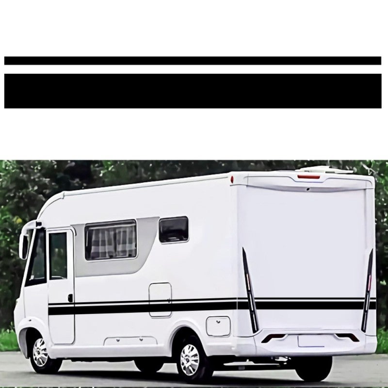 Car Two side RV Stripes Graphics Decals Car Stickers Vinyl Graphics for Caravan Travel Trailer Camper Van - Image 1