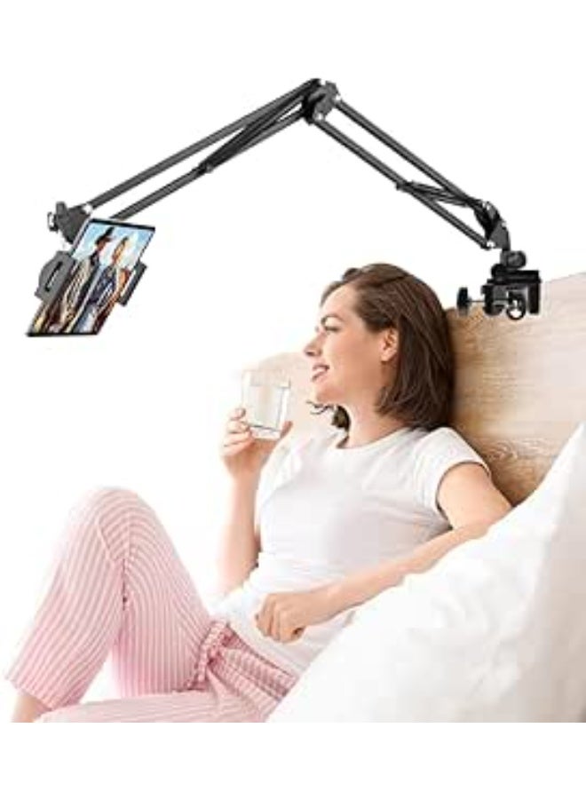 Adjustable Tablet Holder for Bed and Desk – Flexible Arm Mount Compatible with 4.7"–12.9" Tablets and Phones - Image 1