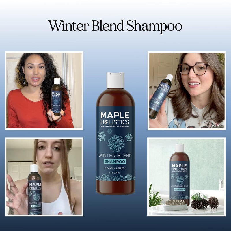Maple Holistics Sulfate Free Hard Water Shampoo - Deep Clarifying Shampoo for Build Up of Product and Minerals with Five Cleansing Mint Essential Oils for Replenishing Hydration and Hair Shine - Vegan & Cruelty Free - Image 2