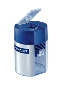Steadtler One Hole Tub Sharpener Blue/Silver  - Image 1