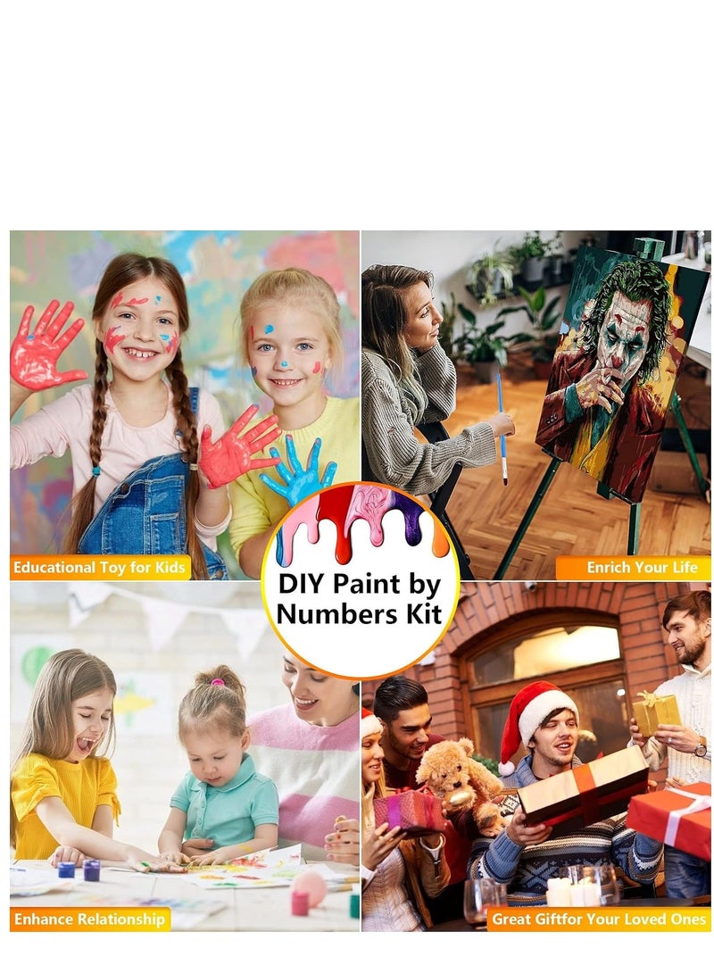 Excefore Paint by Numbers Kids Adults Children Beginner, DIY Painting by Number on Canvas Oil Painting Colour with Brushes and Acrylic Pigment 40 x 50cm Paintings Kits for Home Decorations Gifts - Image 3