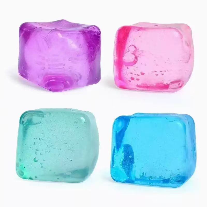 Maltose Ice Cube Kneading Music Decompression Toy - Transparent Ice Cube Stress Relief Squeeze Toy - Image 1