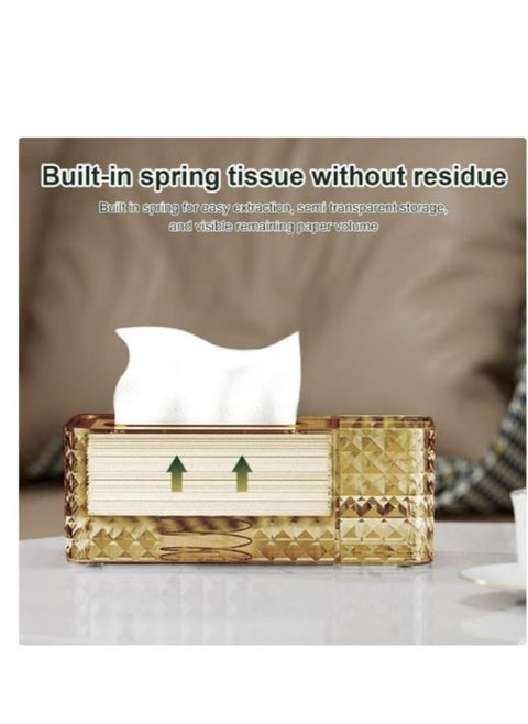 Box Artificial Paper Rack Holder Home Decor Clear