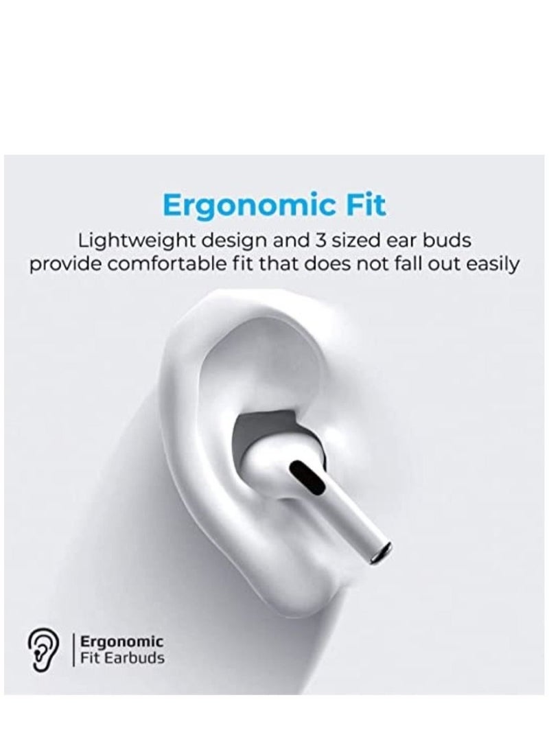 Haino Teko - True Wireless Earbuds, Advanced Bluetooth 5.0 Ergonomic Headphones with Mic, 16-Hour Playtime, 240mah Charging Case, Auto-Pairing and Smart-Touch-Control For iPhone 12 Pro/12 Pro Max - White - Image 1