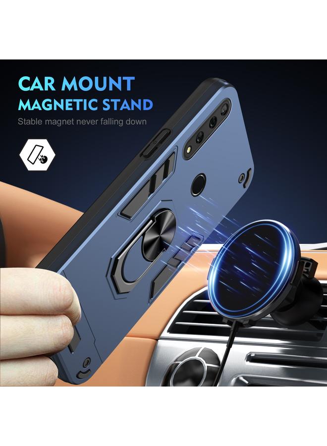 S-TOP Case For Huawei Y9 Prime 2019 Shockproof Metal Ring Holder Phone Case - Image 2