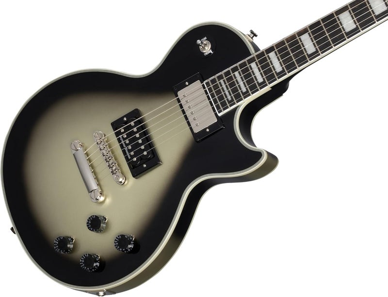 Epiphone Adam Jones Les Paul Custom Electric Guitar - Antique Silverburst - Image 2