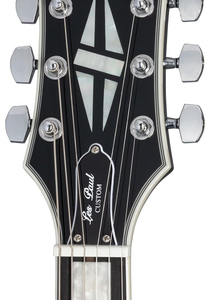 Epiphone Adam Jones Les Paul Custom Electric Guitar - Antique Silverburst - Image 4