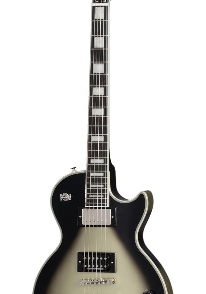 Epiphone Adam Jones Les Paul Custom Electric Guitar - Antique Silverburst - Image 1