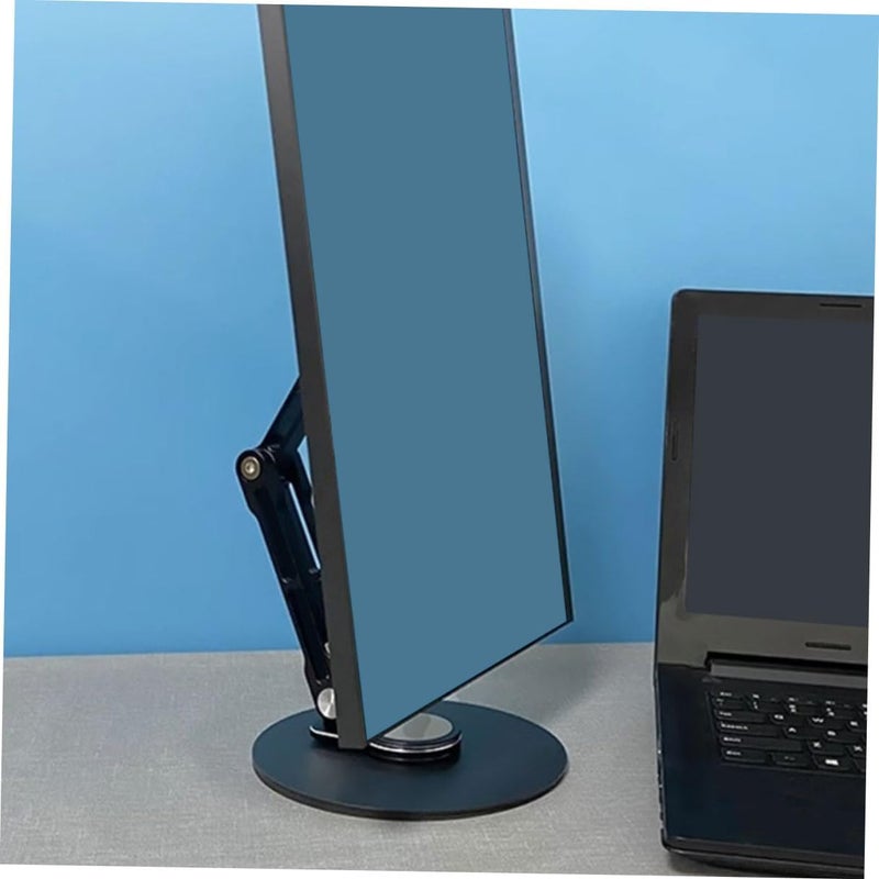 Aluminum Alloy Adjustable Tablet Stand Desktop Holder for Office and Home Use Foldable 3-Directional Rotating Multi-Position Tablet Bracket Black - Image 5