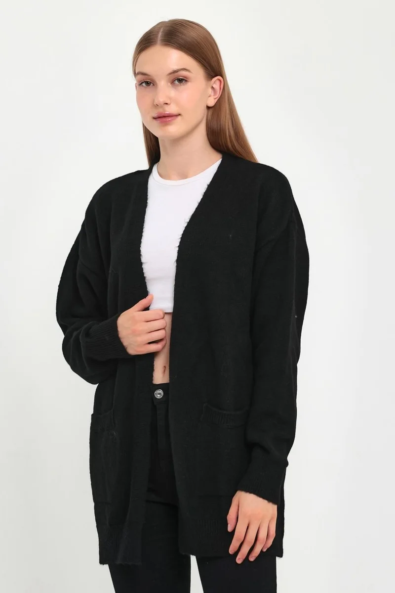 الكسندر جاردي Pocket Knitted Cardigan (B23-5800)
