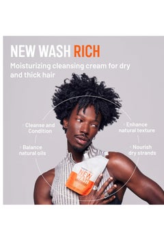 Hairstory Hairstory New Wash Rich, Ultra-Moisturizing Cleansing Cream for Dry & Thick Hair, Shampoo & Conditioner Alternative, Restores Softness & Shine, 8oz  - Image 4
