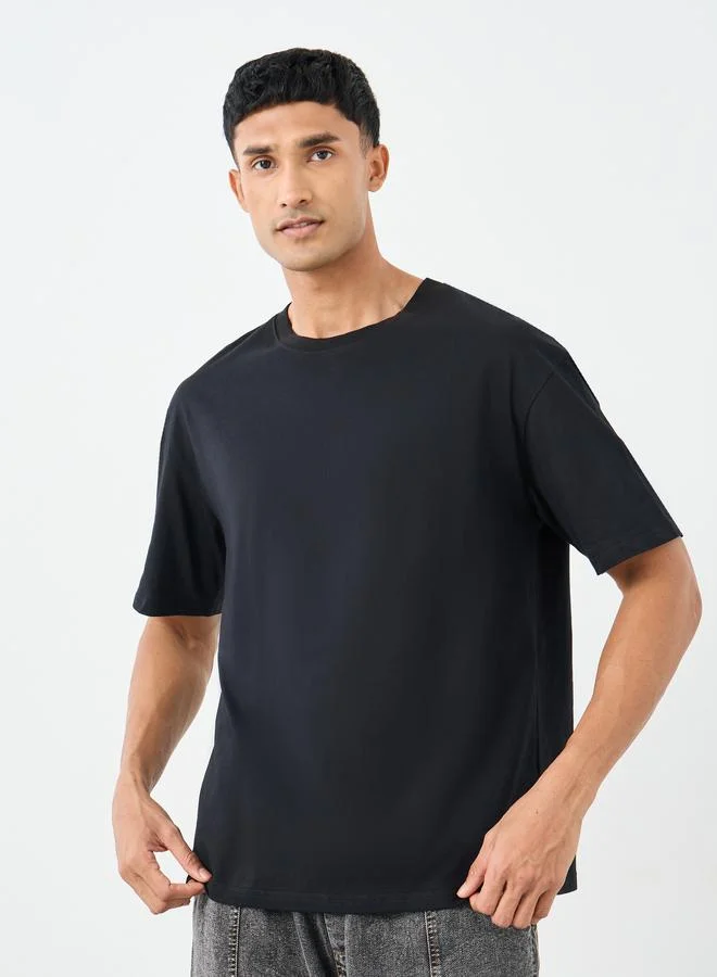 Styli Styli Men Oversized  Typographic Print T-Shirt
