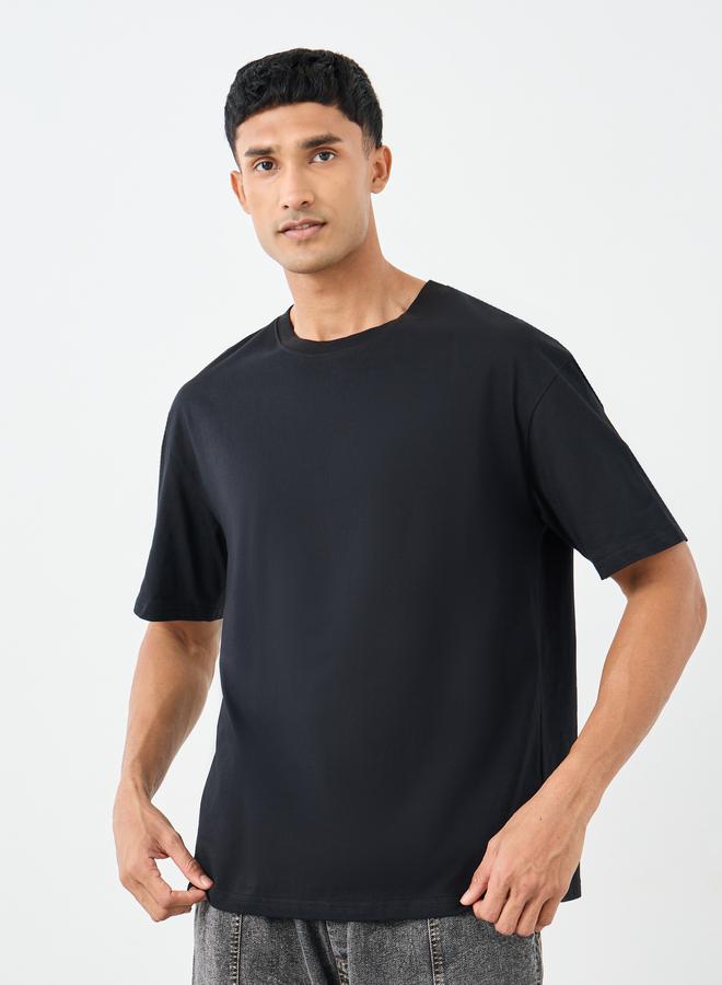 ستايلي تيشيرت فضفاض بطبعة كتابة - Image 2