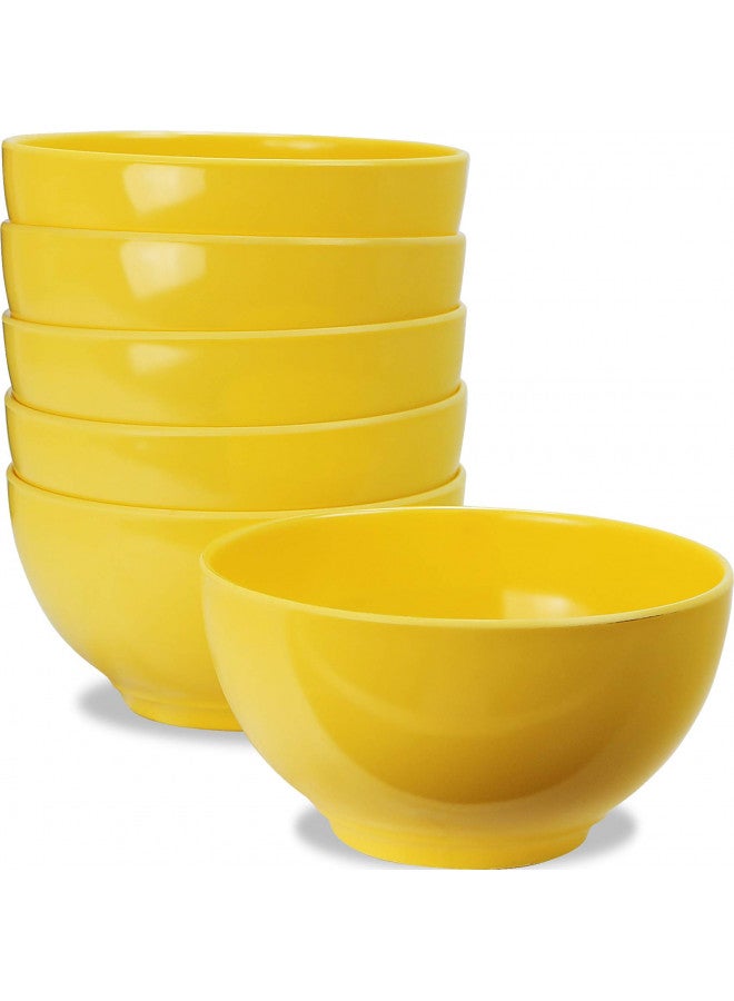 Reston Lloyd Calypso Basics by Reston Lloyd Melamine Bowl, Set of 6, Lemon Yellow - Image 1